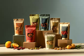 design box design, product packaging design, mailer box