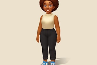 create 2d game art, game UI UX, and cartoon characters