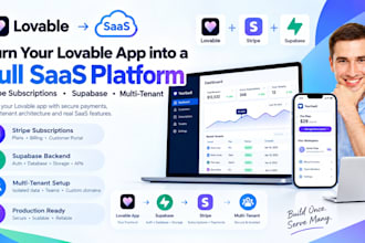 turn lovable app into saas lovable stripe subscriptions supabase multi tenant