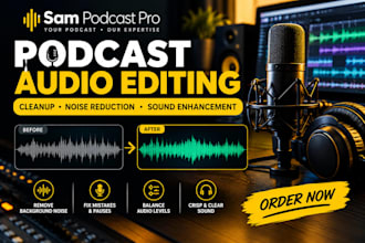 edit your podcast audio remove background noise enhance sound quality
