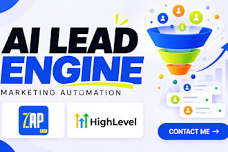 setup zap crm gohighlevel ai lead generation marketing automation workflow setup