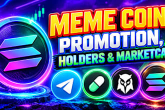 grow meme coin holder, meme coin promotion, crypto telegram promotion, pump fun