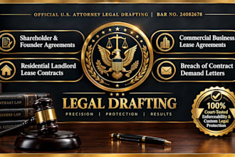 draft a commercial lease agreement for business US attorney