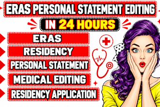 edit your eras residency personal statement in 24 hours