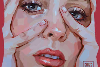 make a digital painting from your photo reference