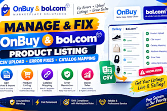 manage fix onbuy bol com product listing image CSV upload errors catalog mapping