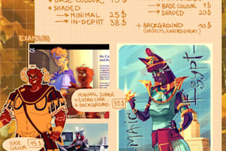draw your character in a unique style