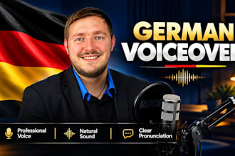 record a male german voice over
