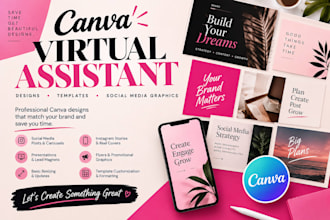 be your canva virtual assistant for social media designs