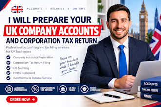 prepare your UK company accounts and corporation tax return, tax filing, uk tax