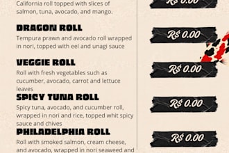 designer menu, designer post