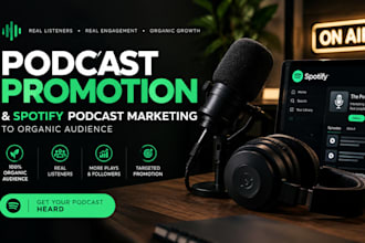 do organic podcast promotion and spotify podcast marketing to organic audience
