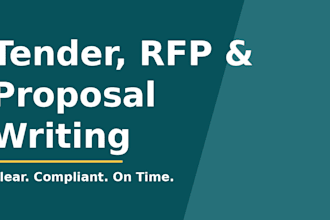 write clear, compliant tender, rfp and business proposal responses