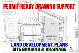 certified engineer real estate land development plan hydrology site grading swmm