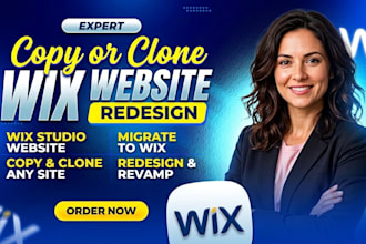 copy or clone wix website redesign wix, wix studio website, migrate to wix