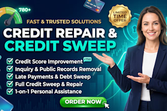 do expert sweep credit repair credit report remove negative boost score