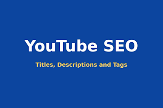 do youtube seo with optimized title description and tags
