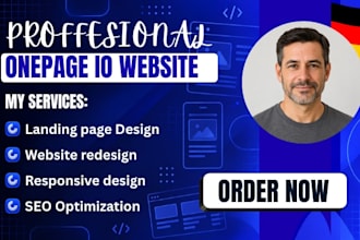 design onepage io website landing page redesign sales funnel german web design