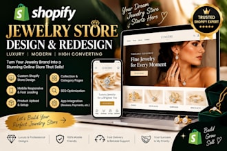 create a stunning shopify jewelry store design