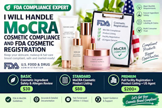 do mocra cosmetics compliance fda cosmetics registration label review