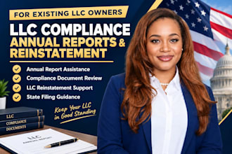 help with llc compliance, annual reports, and reinstatement