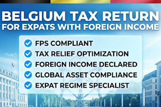 prepare belgium tax return for expats with foreign income and tax relief