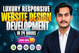 build luxury website design and website development