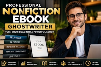 ghostwrite your nonfiction ebook as a professional writer