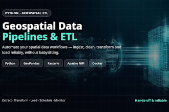 build a python geospatial etl pipeline for gis data automation