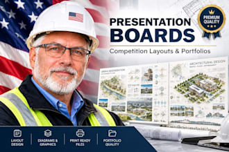 design architectural presentation board layouts and sheets