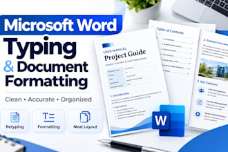 do microsoft word typing and document formatting