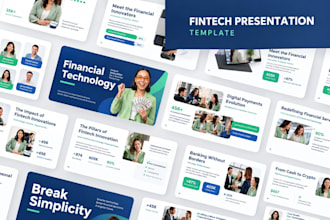 design fintech pitch deck saas fintech investment for venture capital funding