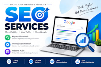 professional SEO, keyword research and on page optimization