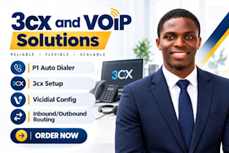 do p1 auto dialer and 3cx voip call center setup and vicidial pbx
