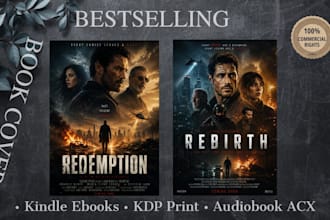 be your expert book cover designer for kindle kdp print book