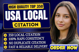 do 500 USA local citations and directory submission for local SEO USA local maps
