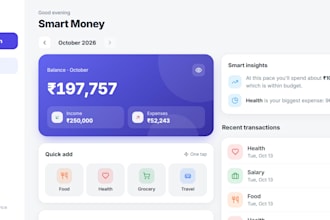 build a custom expense tracker and budget app with savings goals