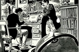 illustrate sequential comic pages with clear panel storytelling
