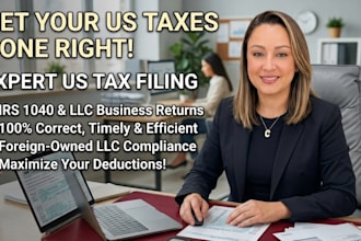 do US tax filing, llc business tax return, and irs tax preparation