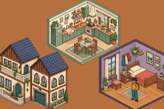 isometric pixel art tileset pixel tilemap rpg game  game asset isometric map