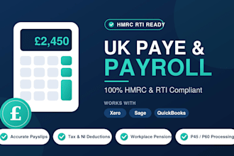 manage UK paye payroll, payslips, tax deductions and national insurance