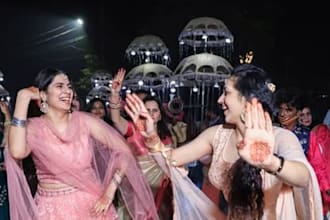 choreograph an easy bollywood wedding or sangeet dance for you
