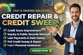 boost your credit report, expert sweep credit repair, dispute letters