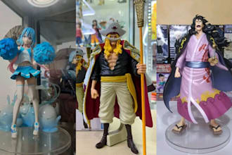 3d print and paint anime figure 3d character miniature painting resin printing