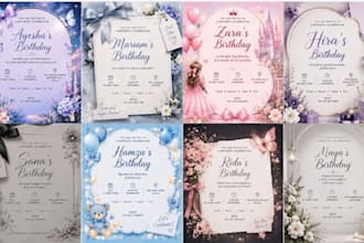 design a cute kids birthday invitation