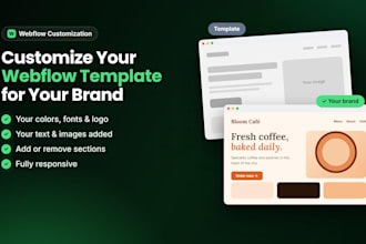 customize your webflow template to match your brand