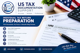 organize US business financial records for tax preparation