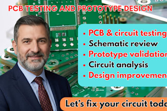 test pcb boards, identify circuit faults, and review electronic prototypes