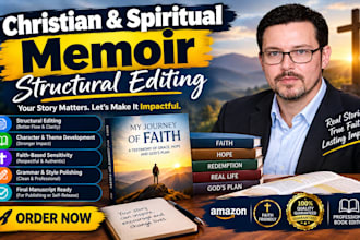 provide christian book editing and spiritual memoir structural edits