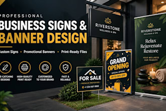 design custom business signs, banners and promotional signage festival season